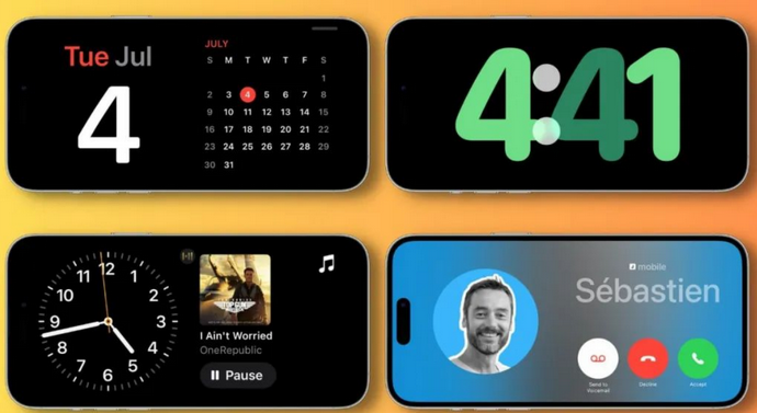 阳明苹果手机维修分享iOS17横屏充电待机显示有什么好处 
