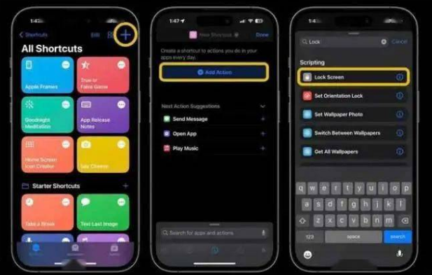 阳明苹果14锁屏维修店分享iPhone14升级iOS16.4后如何创建锁屏快捷方式 