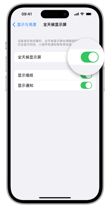 阳明苹果14维修店分享如何自定义 iPhone 14 Pro 常亮显示屏 