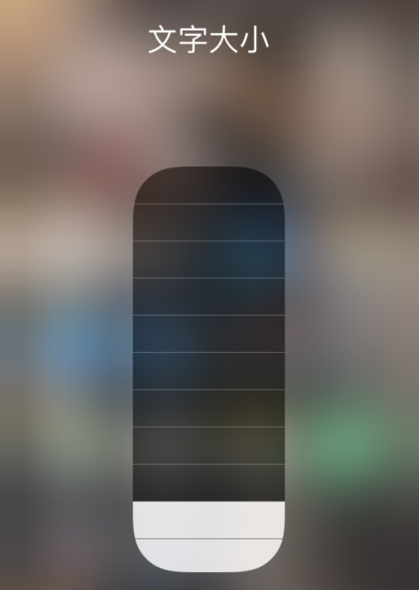 阳明苹果手机维修分享小技巧：在 iPhone 控制中心快速调节字体大小 