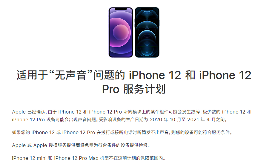 阳明苹果手机维修分享iPhone 12/Pro 拨打或接听电话时无声音怎么办 